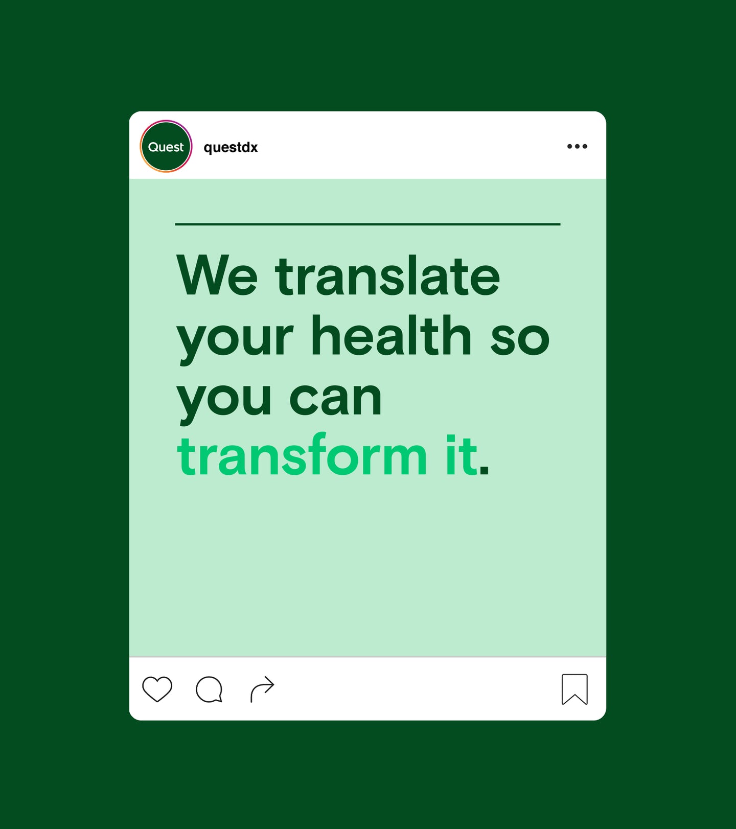 Quest social media post mockup