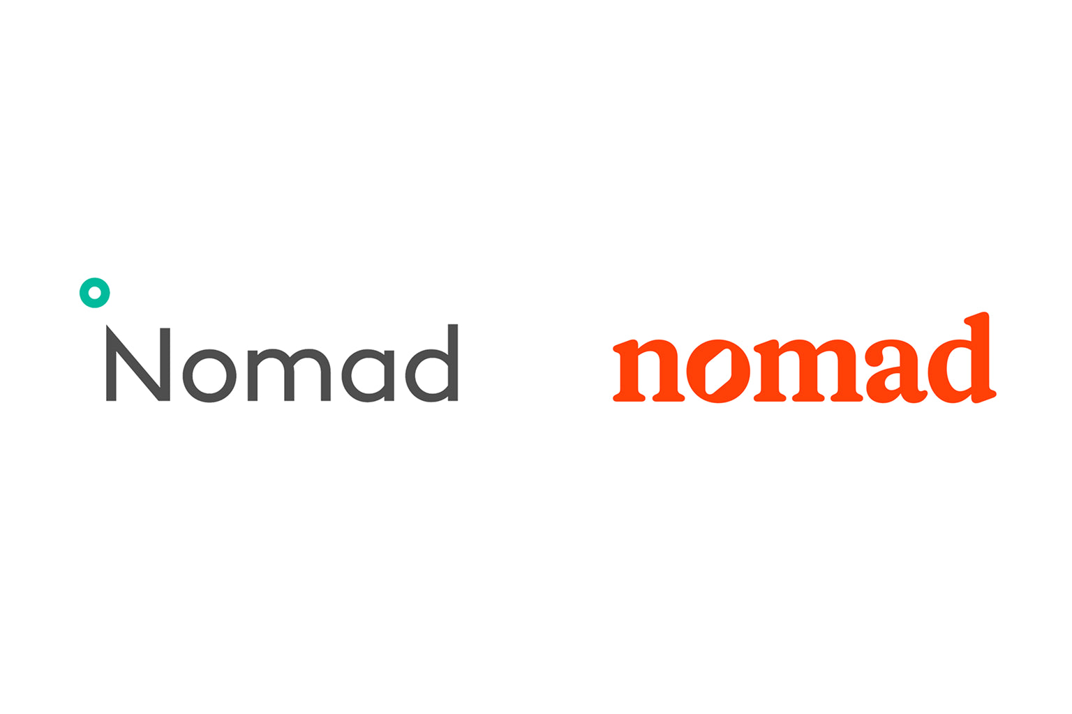 Nomad logo before and after